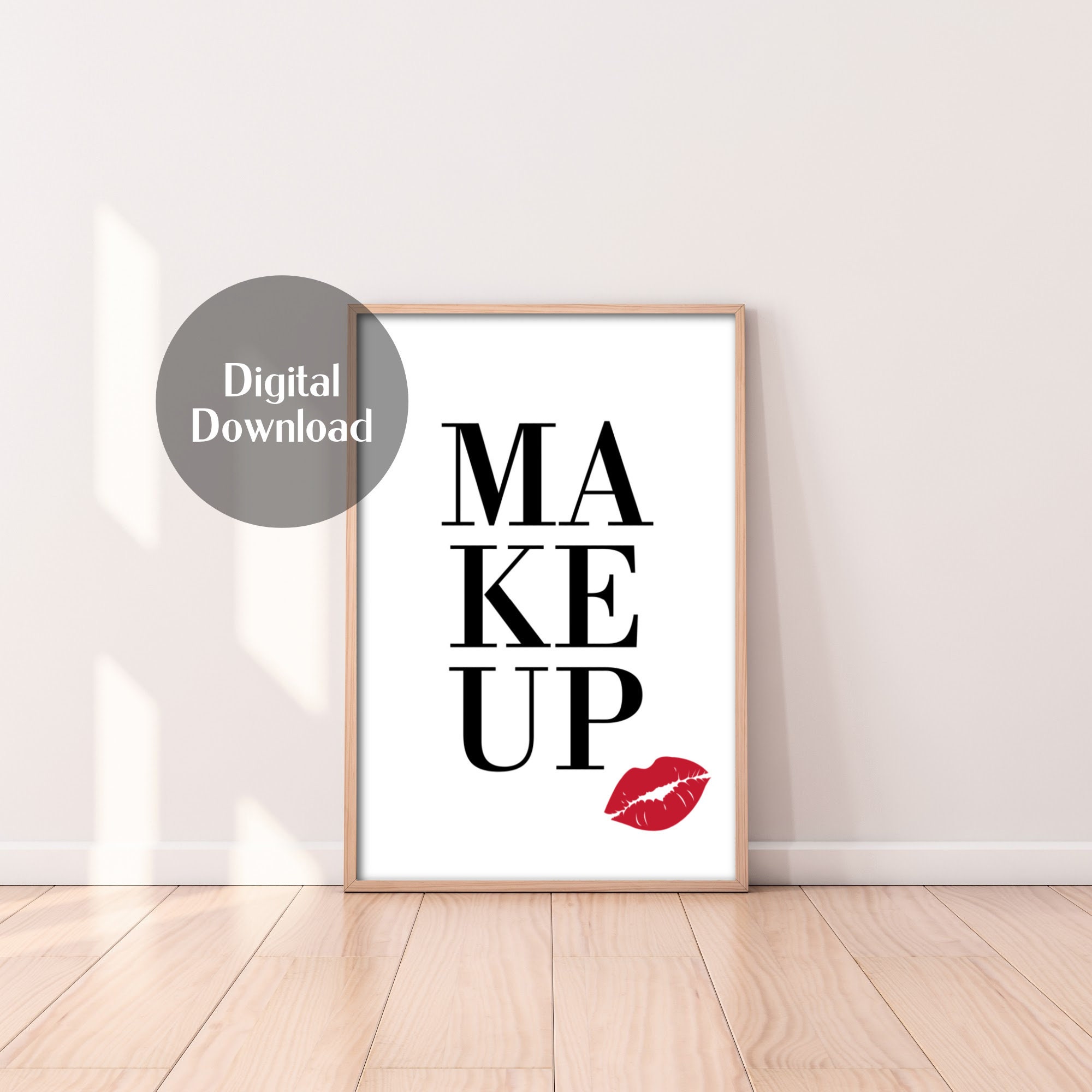 Makeup Artist Printable Wall Makeup Artist Wall Decor Makeup | Etsy