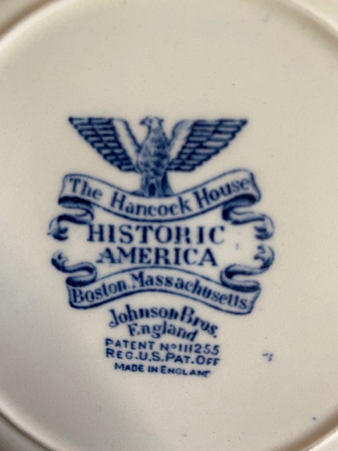 Johnson Brothers Historic America The Hancock Etsy