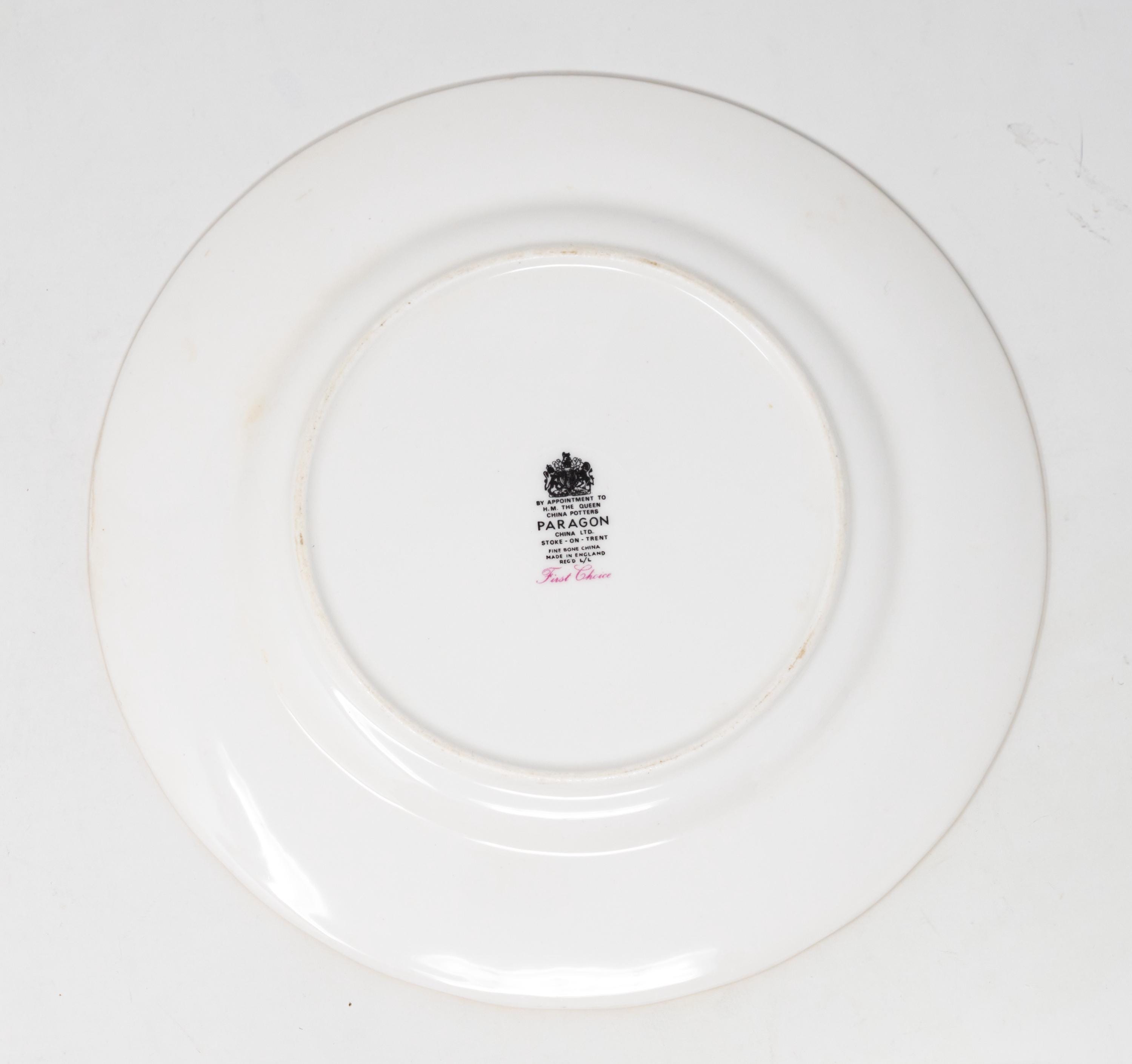 Vintage Paragon Bone China Plate - First Choice England C.1981 - Etsy