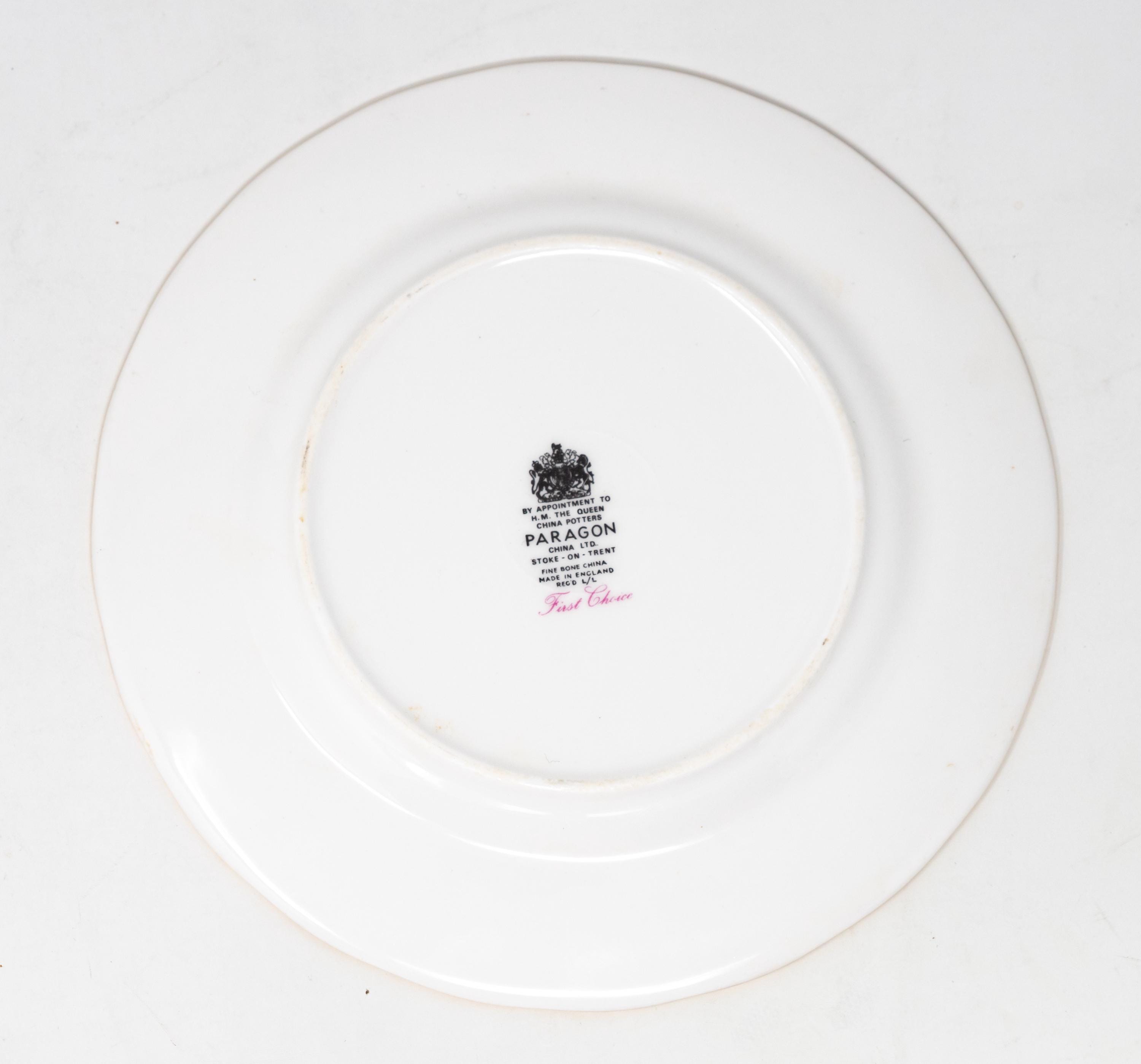 Vintage Paragon Bone China Plate - First Choice England C.1981 - Etsy