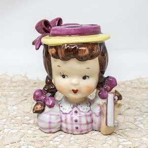 Umbrella Girl Head Vase - Etsy