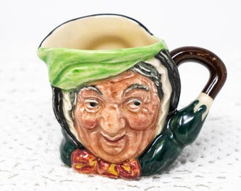 Vintage Royal Doulton Sairey Gamp Miniature Toby Jug - Made in England