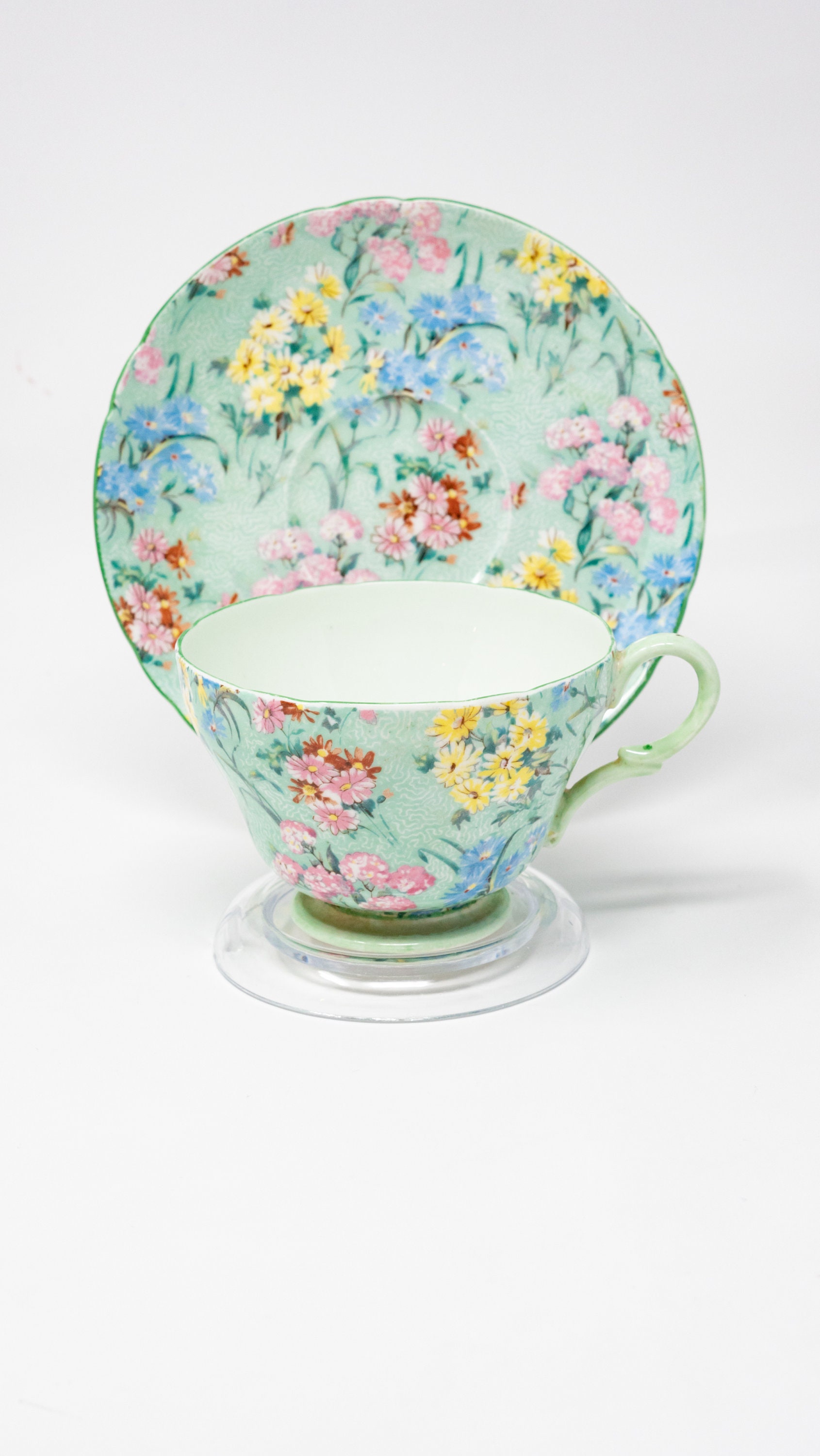 Vintage Shelley melody Teacup and Saucer Floral Etsy