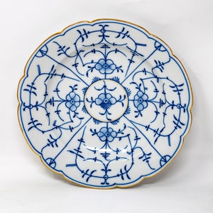 Royal Tettau soup plate, antique dinnerware made in the Germany, c.1885-1902