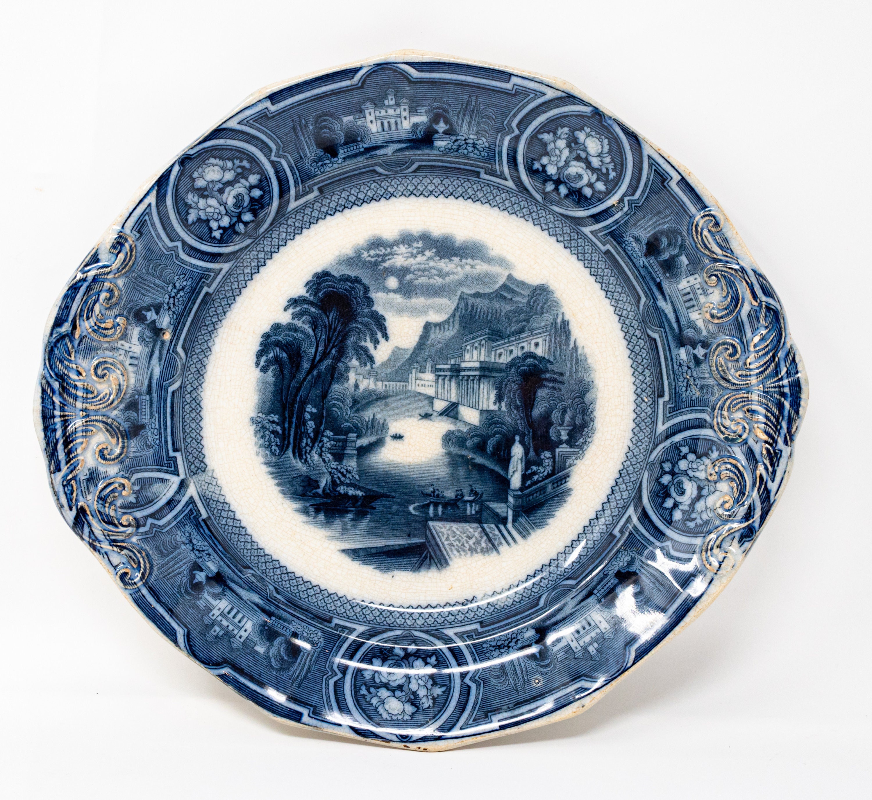 Wedgwood Pearl Stone Ware serving platter with handles, California 
