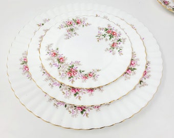 Replacement: Royal Albert &quot;Lavender Rose&quot; plates and saucers, Vintage Bone China