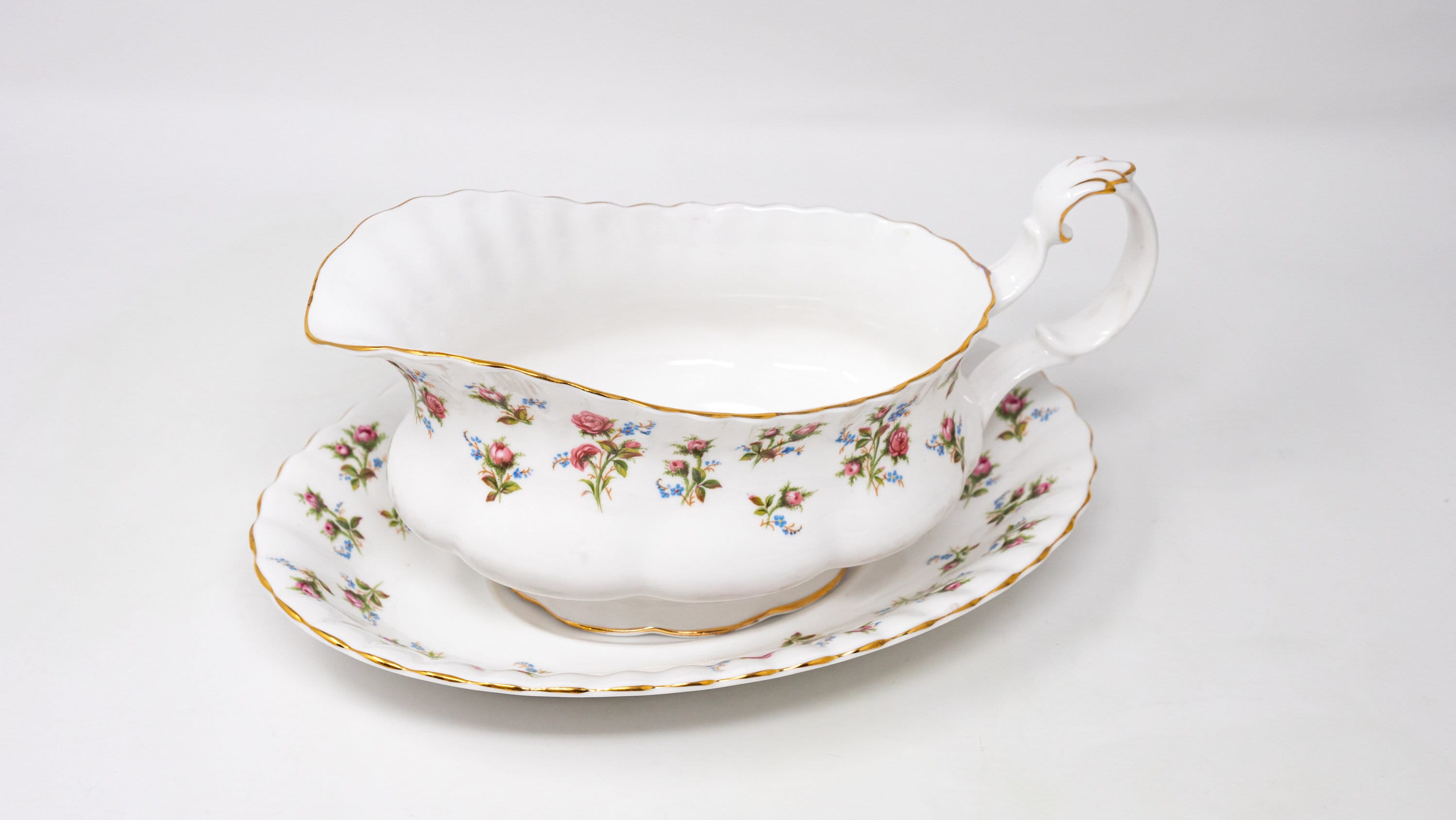 J B Chatterley & Sons】 ハーフリブのティーセット 3点 トリオセット