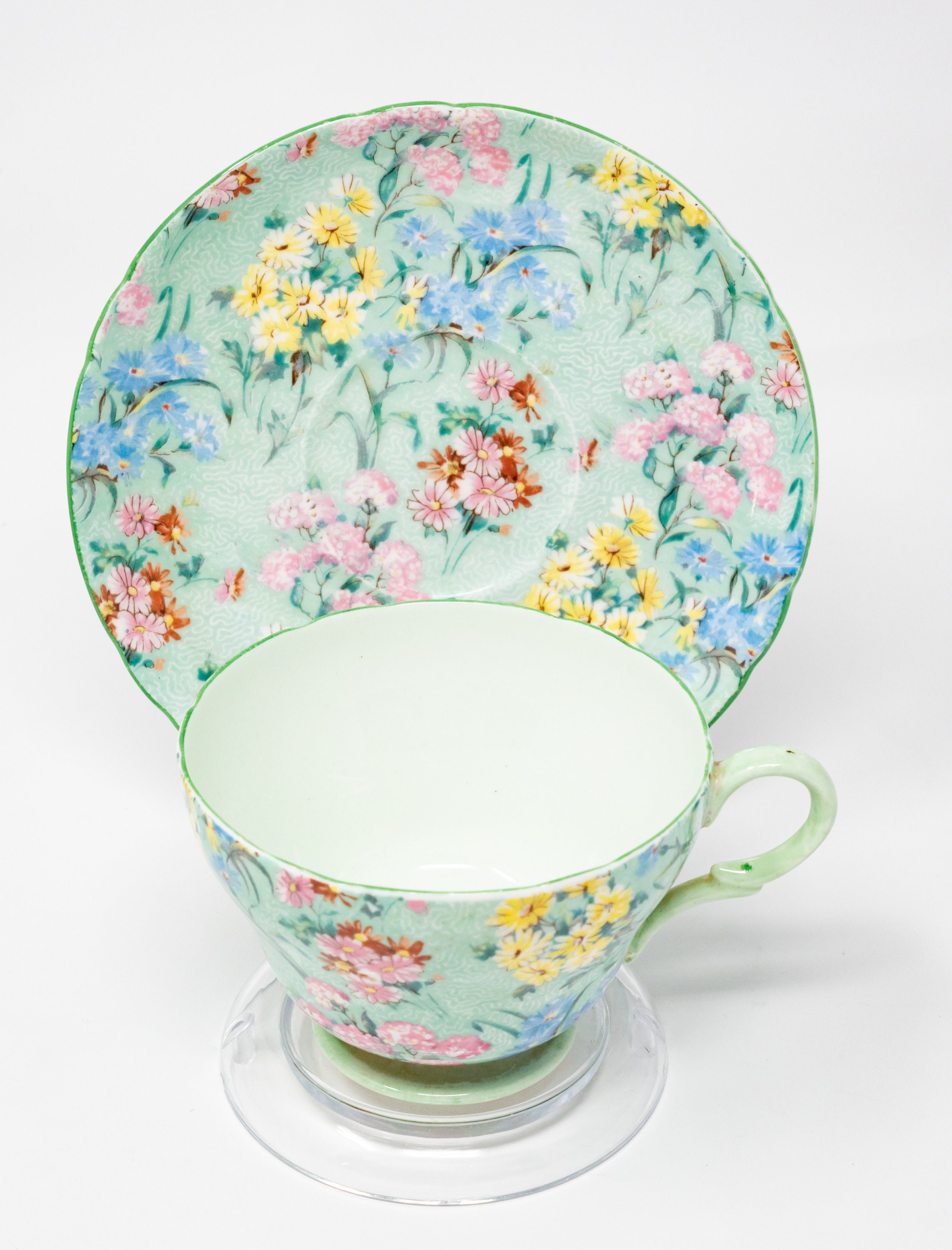 Vintage Shelley melody Teacup and Saucer Floral Etsy