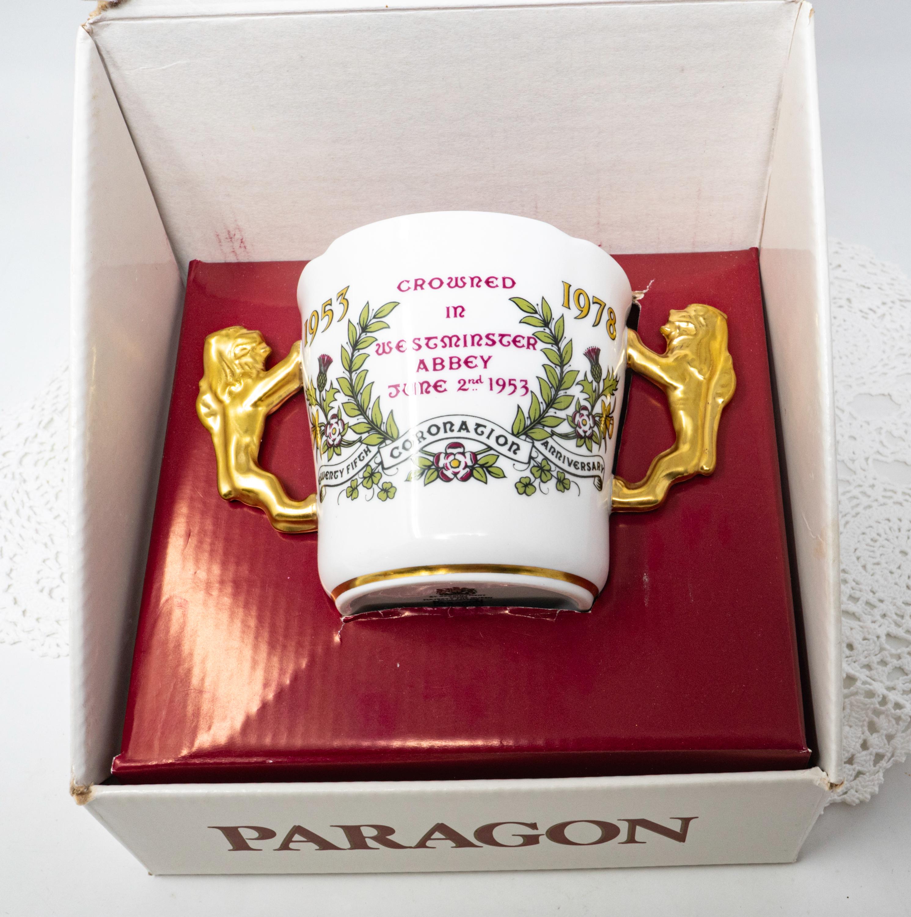 Paragon Loving Cup, Golden Lion Handles, Commemoration of the 25th