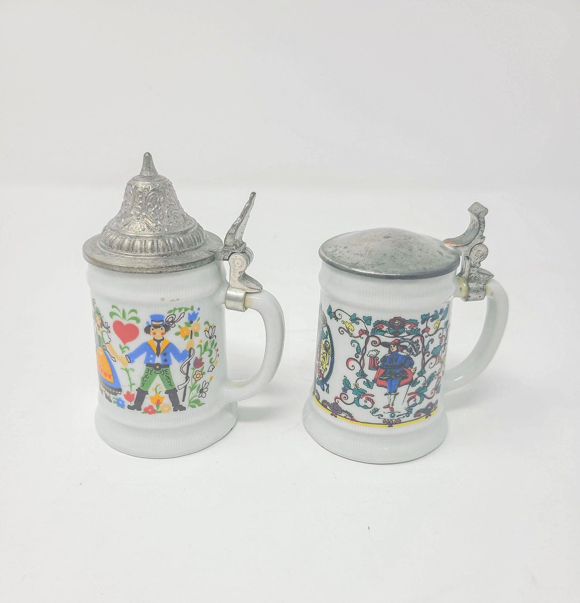 Set of Two Collectible Mini Beer Steins Made in West Germany Etsy