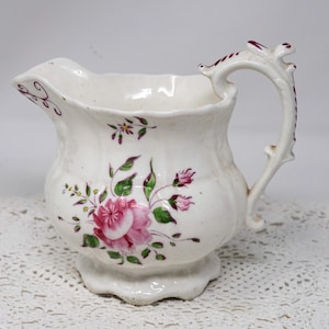 Antique porcelain pitcher, c.1890-1910, some cosmetic flaws on the bottom