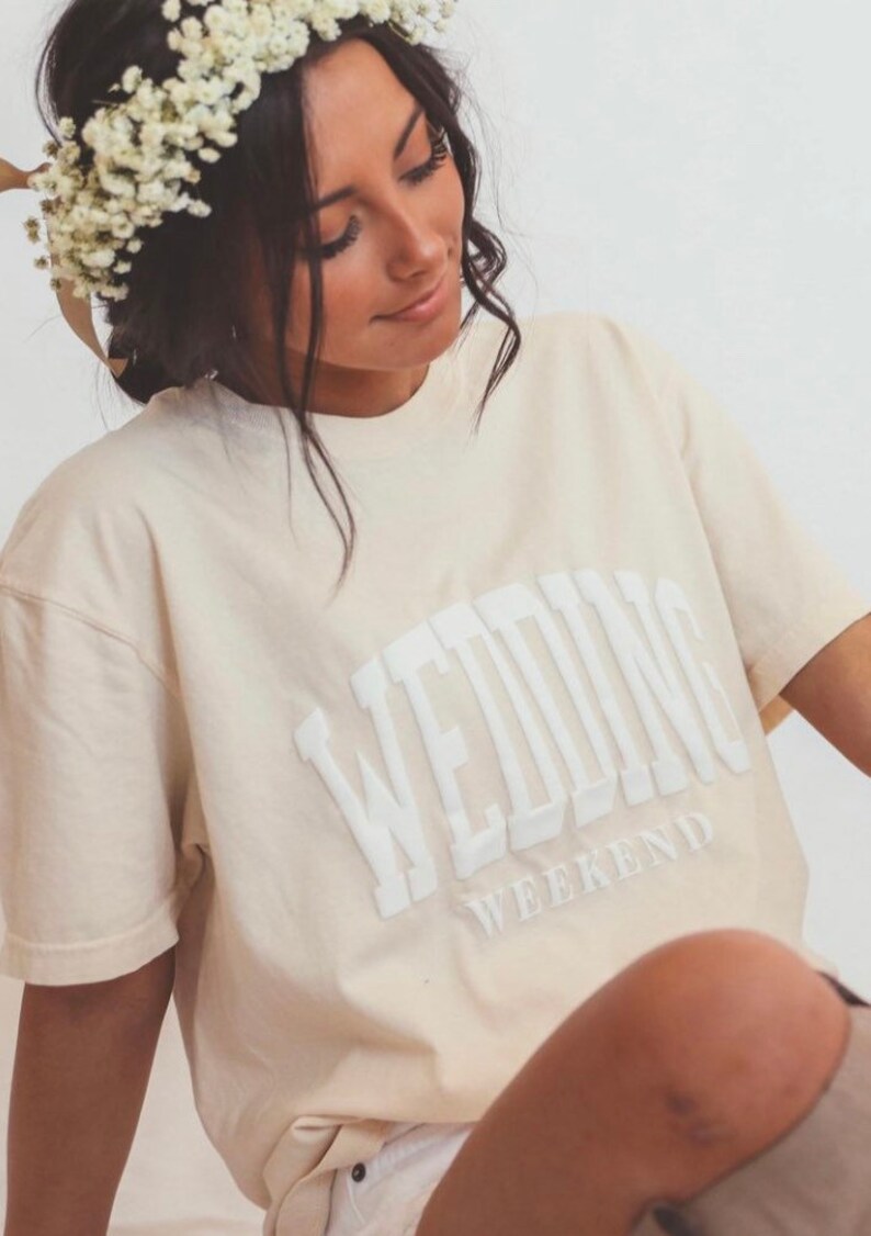 unisex Graphic Tee Wedding Weekend Graphic Tee Bride Tshirt