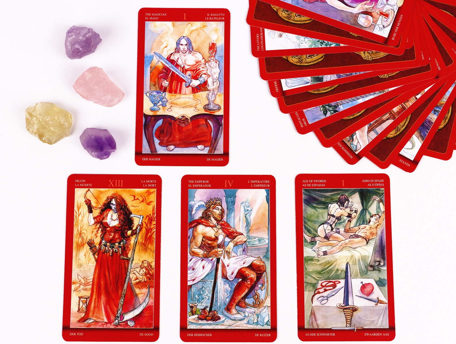 Sex tarot card deck with guidebook for beginners Beautiful | Etsy