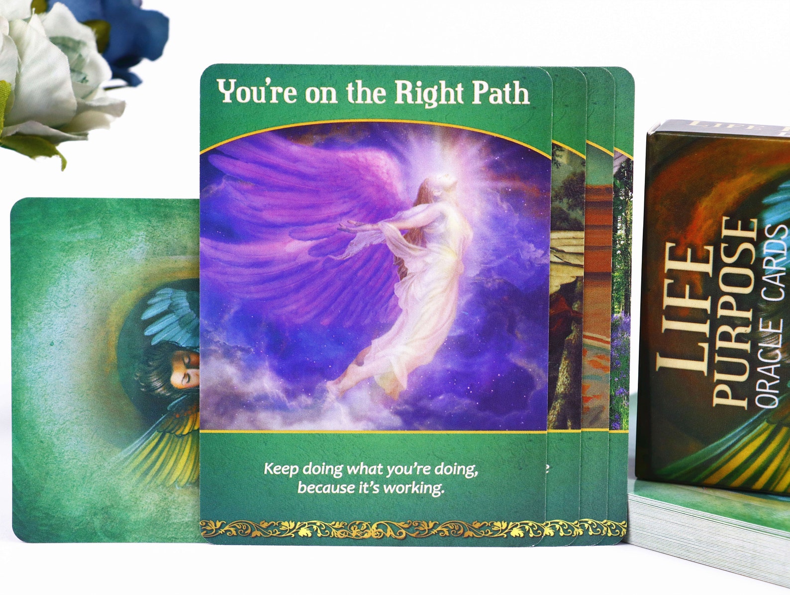 Vintage Life Purpose oracle cards deck for learn Unique Etsy