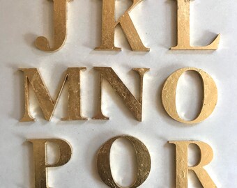 Decorative Gold Leaf Serif Letters, A-Z, 7cm - Etsy
