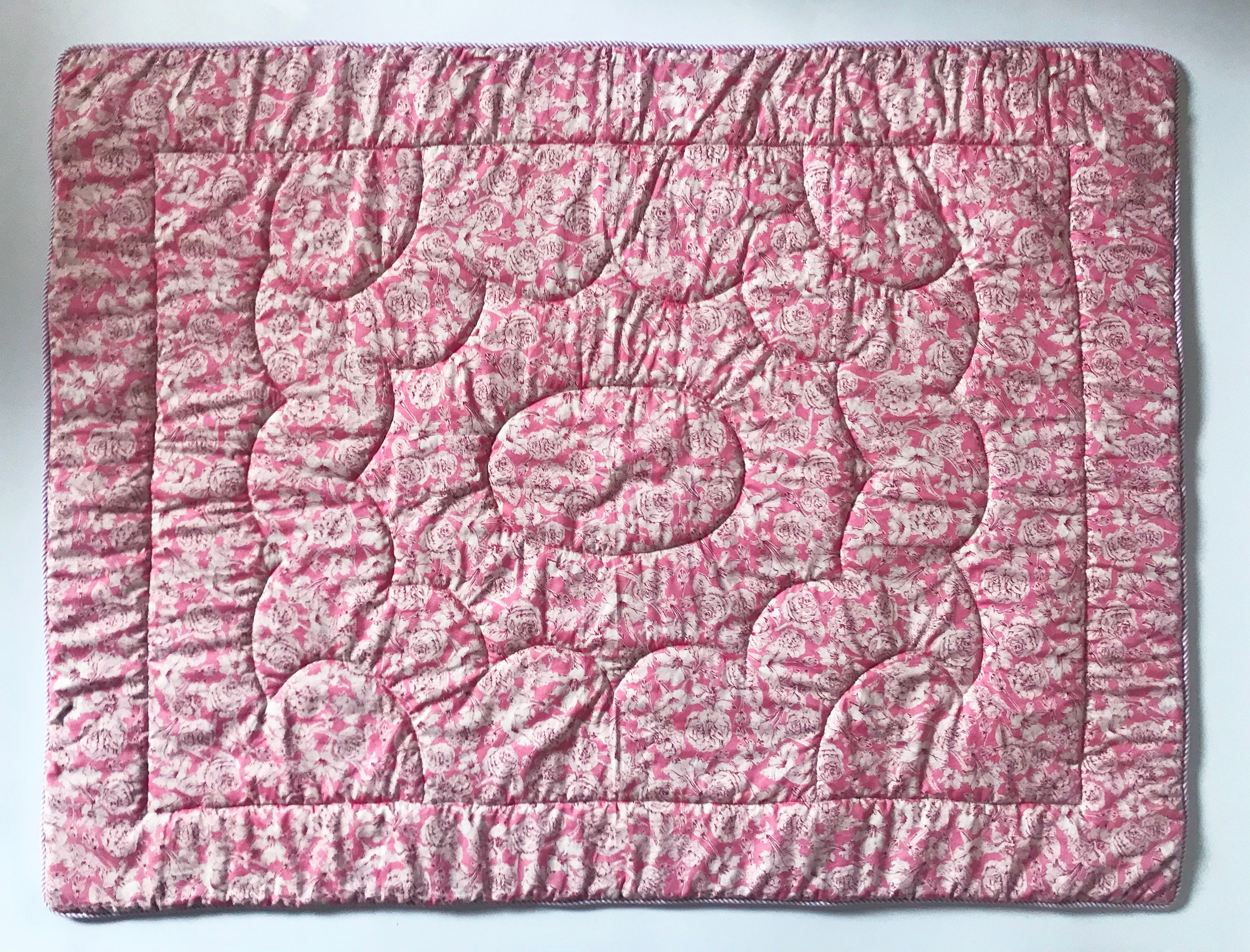 Quilted Baby Cot Blanket Eiderdown Style Etsy UK