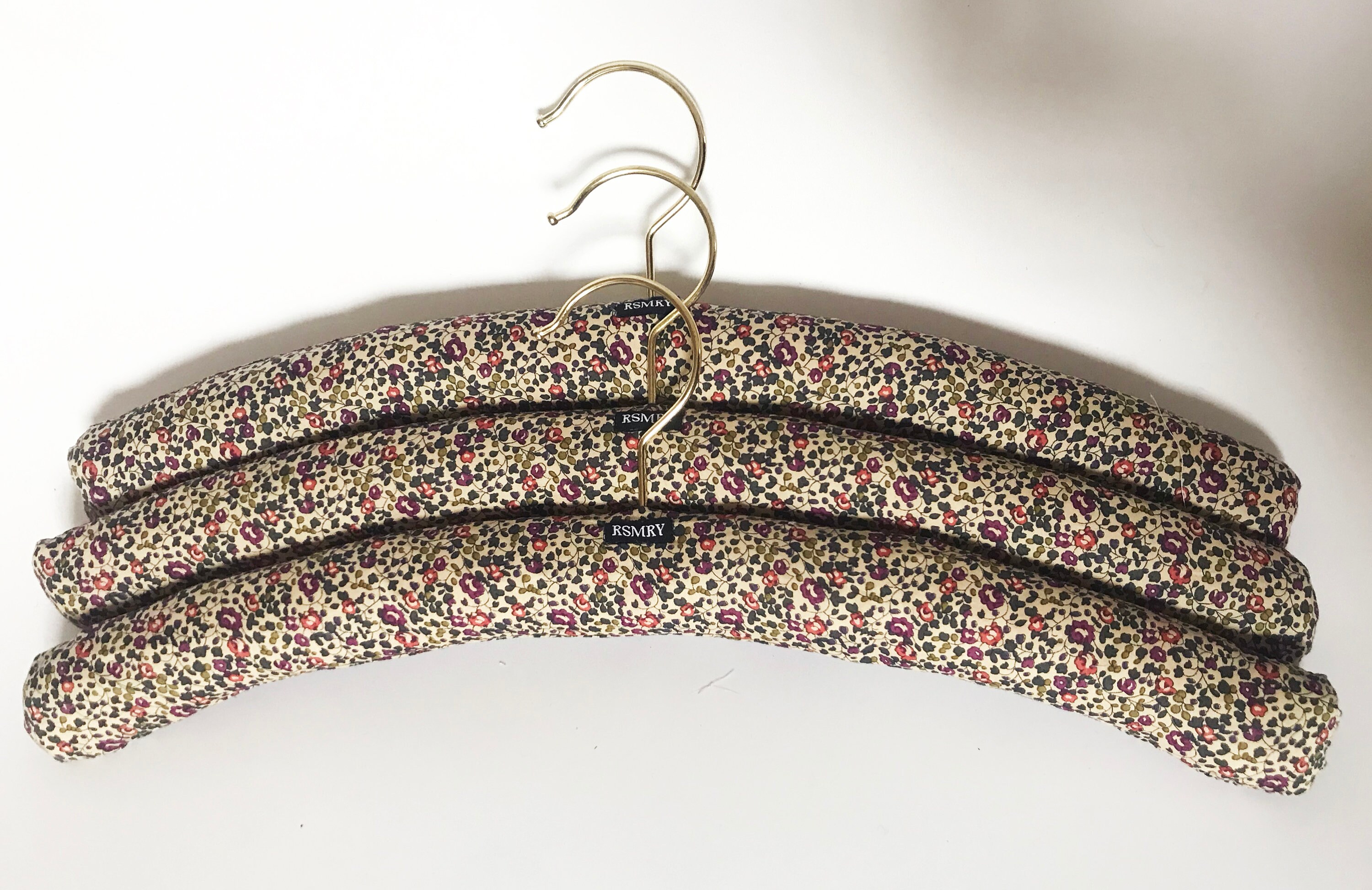 Set of three padded coat hangers in Liberty Tana Lawn Etsy