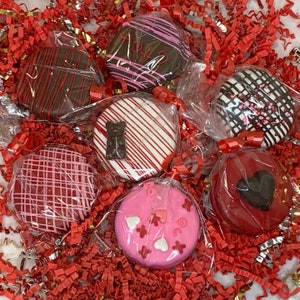 Met chocolade bedekte Oreos - Huisgemaakt - Valentijnsdag - Cadeaupakket - Oreos