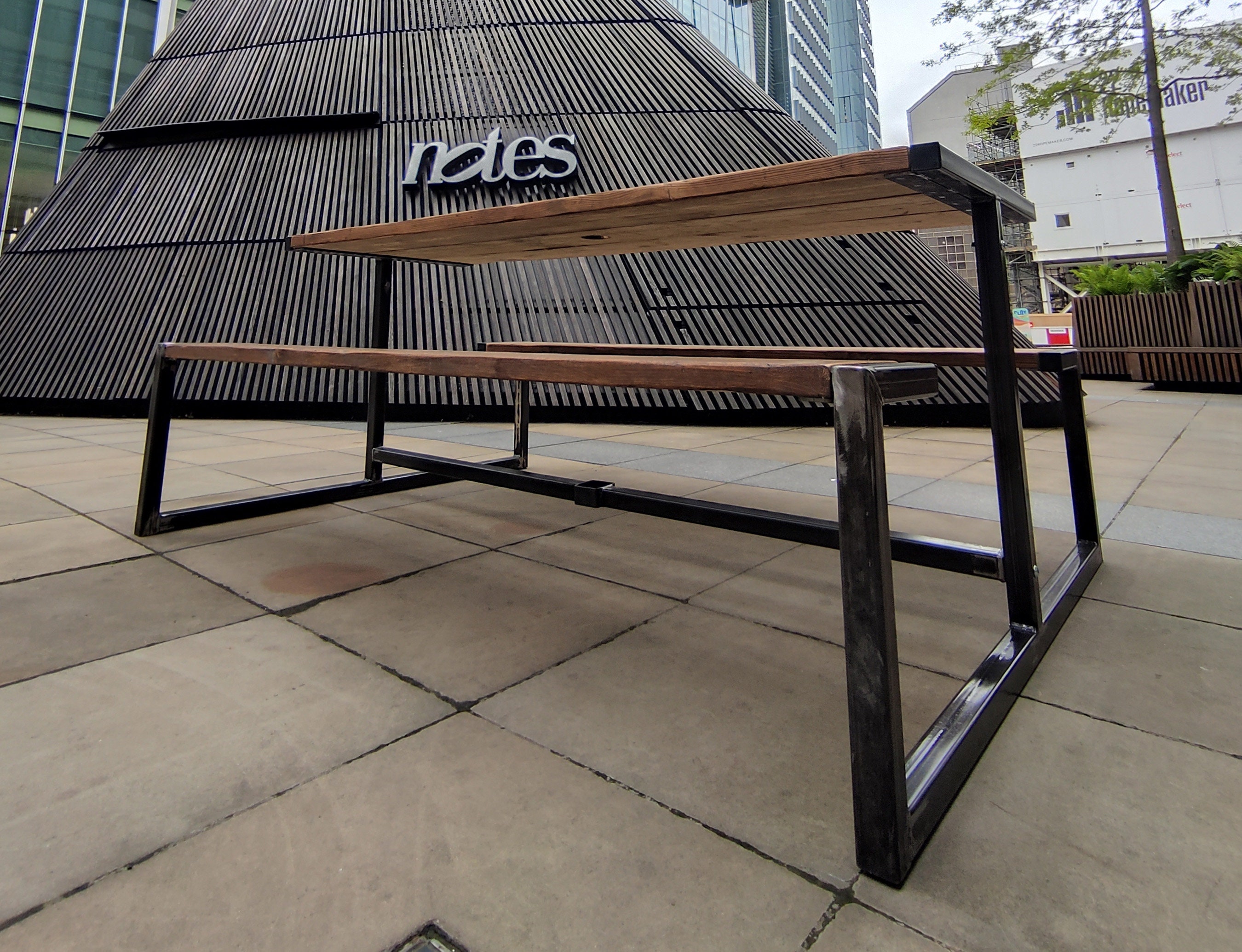 Industrial Style Garden Furniture Picnic Style Outdoor Pub Etsy