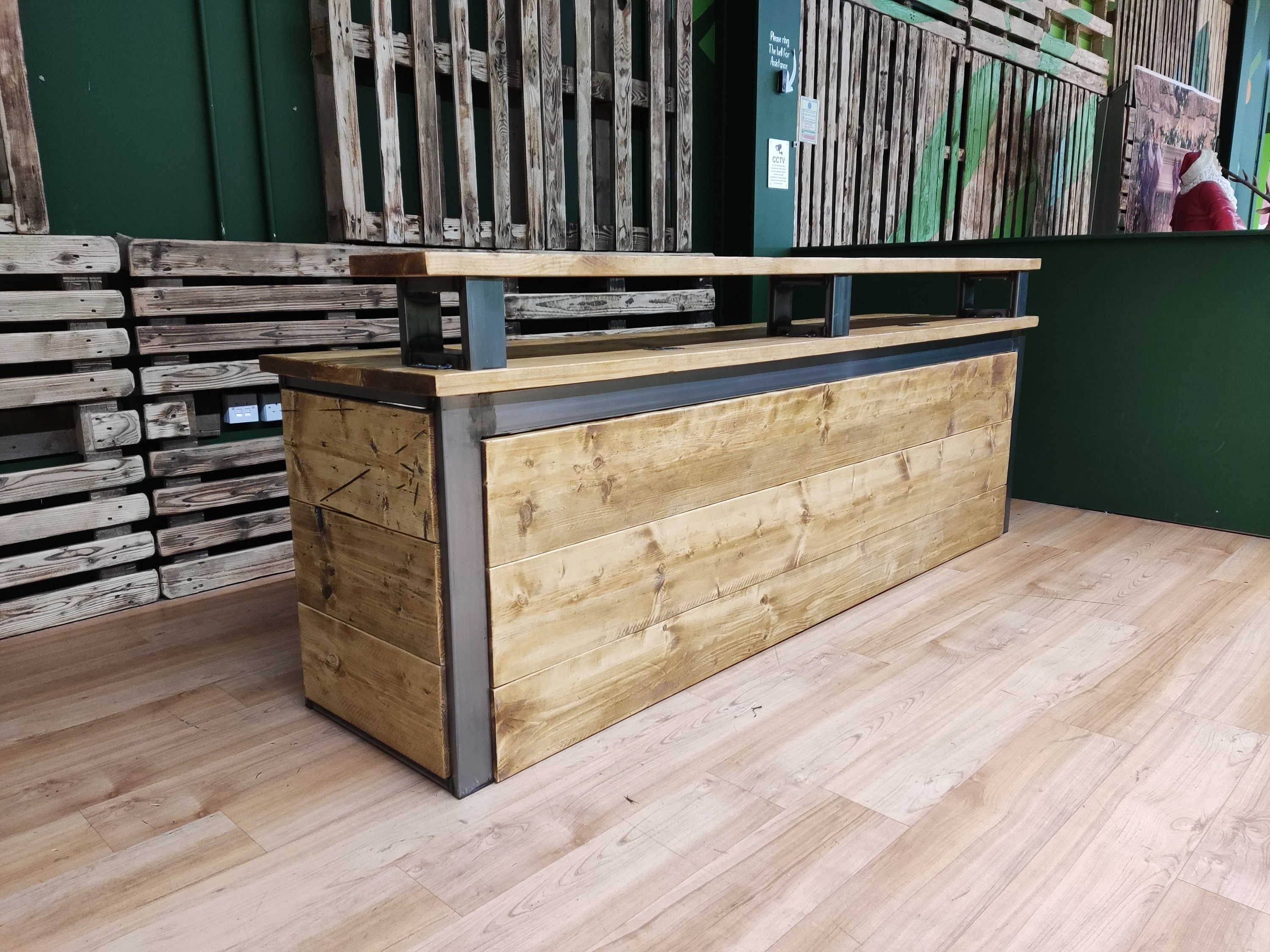 Large Modern Industrial Reception Desk Salon Reception Etsy UK