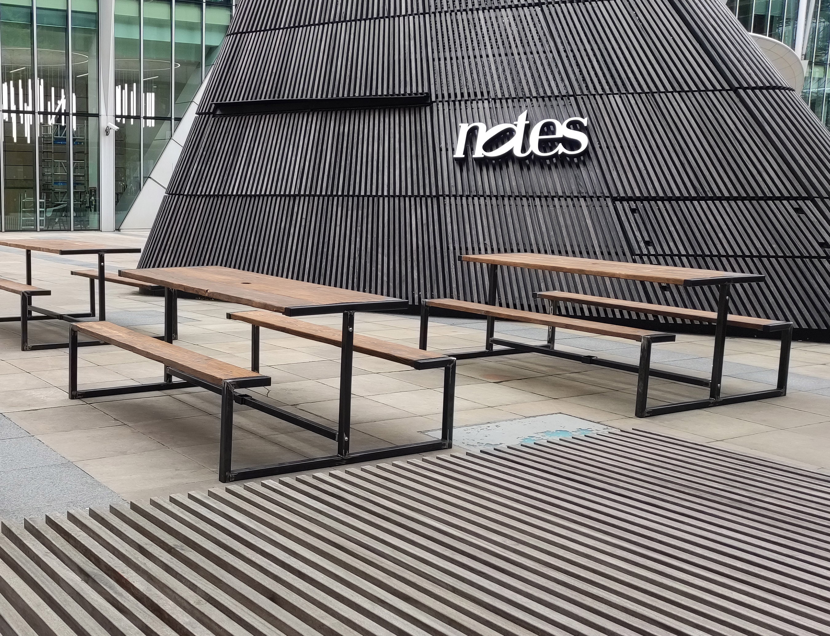 Industrial Style Garden Furniture Picnic Style Outdoor Pub Etsy