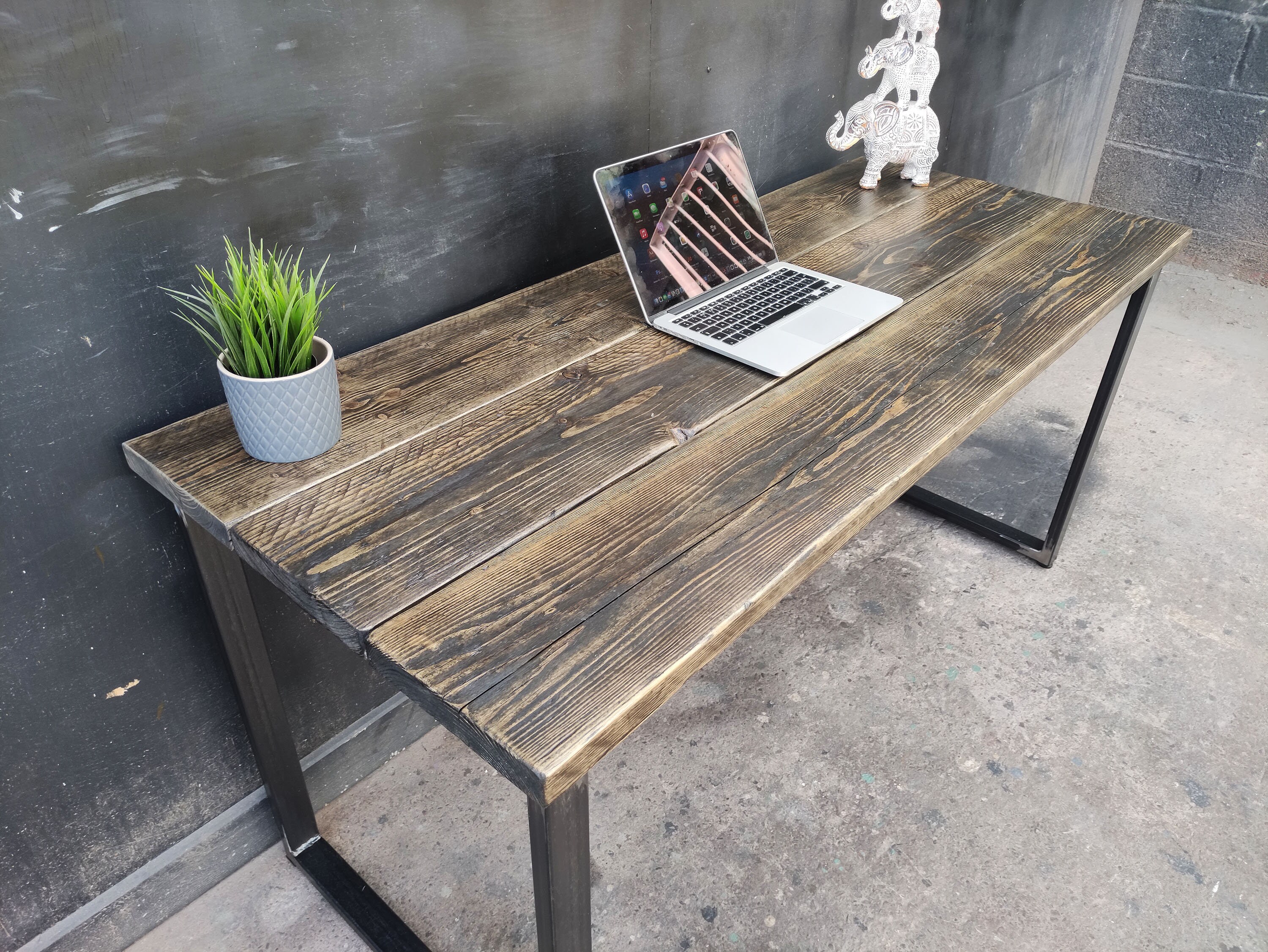 Industrial Style Desk Reclaimed Wood Desk Rustic Desk | Etsy UK