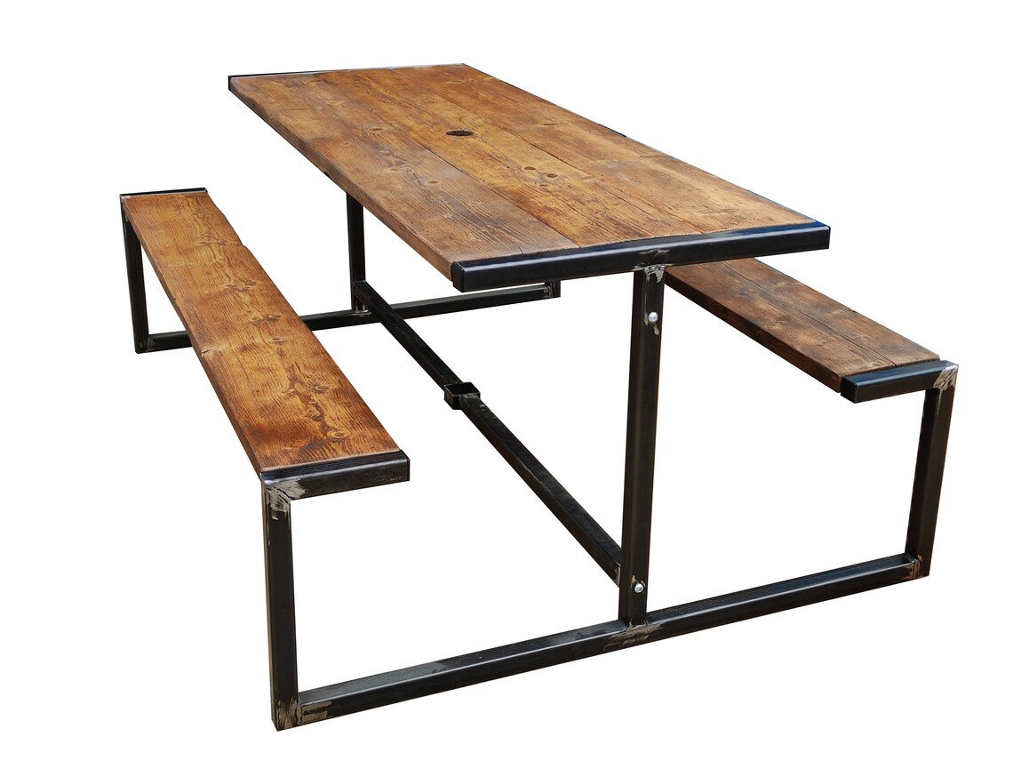 Industrial Style Garden Furniture Picnic Style Outdoor Pub Etsy
