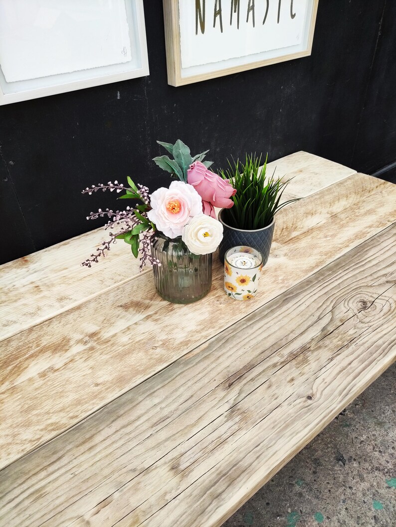 Industrial Style COFFEE TABLE Unique Chunky Steel & Reclaimed Etsy UK