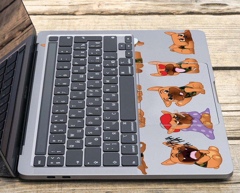 Dogs macbook skin Macbook Pro 15 decal puppies Pro Retina 13 sticker Animal macbook Air 13 2020 sticker macbook Pro 13 2019 macbook 12 skin