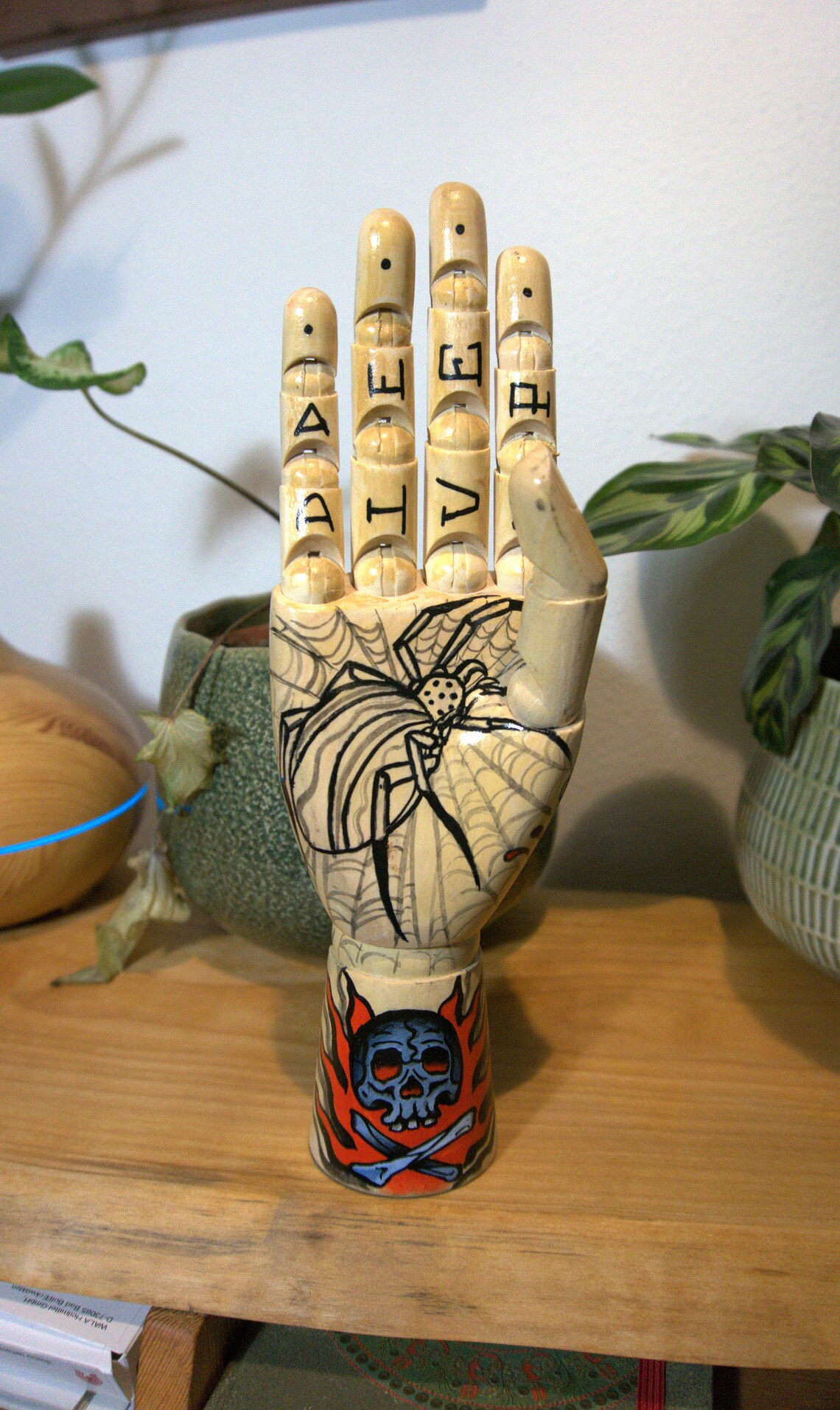 Holz Hand Tattoo Stil Etsy