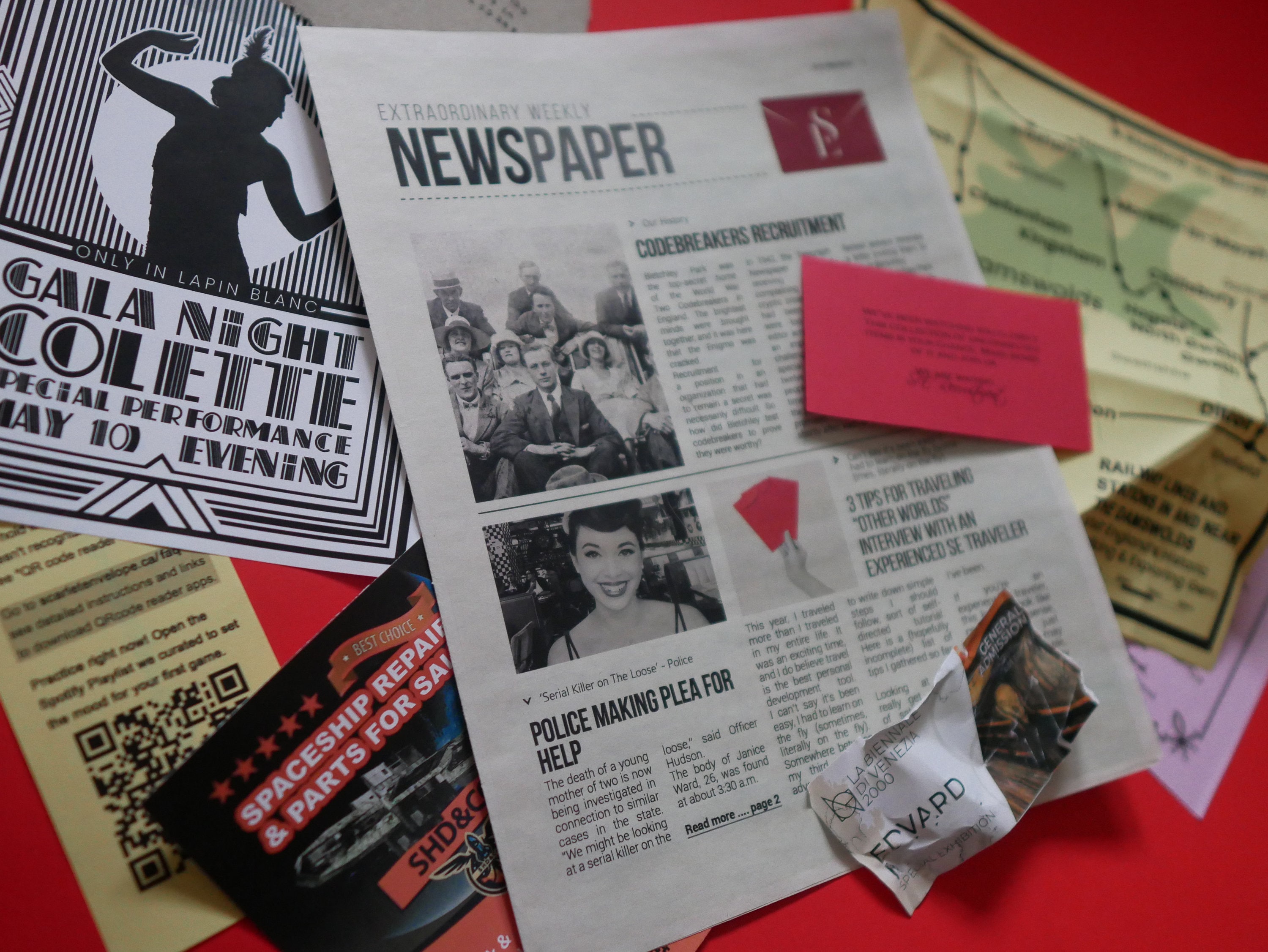 Tabletop Puzzle Game. newspaper. Intro to Etsy UK