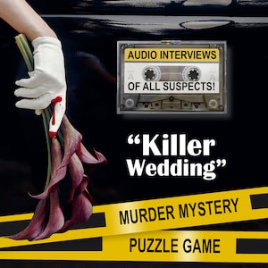 Date Night Murder Mystery Game «Killer Wedding» Solve True Crime Cold Case Investigation. Birthday Gift Couple Detective - Father&#39;s Day Fun