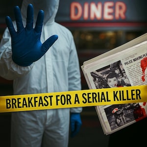 Murder Mystery Game «Breakfast for a Serial Killer» True Crime Cold Case Investigation. Birthday Gift, Couple Date Night Fun, Father&#39;s Day