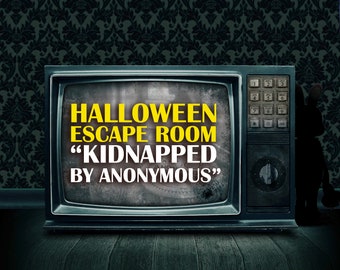 Creepy Escape Room "Kidnapped by Anonymous". Horror Date Night Gift Idea. Cold Case Puzzle Game, Solve a Crime!