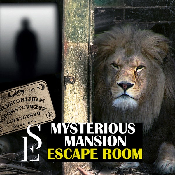 Escape Room in Mysterious Mansion Gift Date Night Idea. Magical Haunted Zoo Circus Puzzle Murder Mystery Game. Gift for Mother's Day Idea