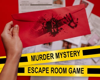 Murder Mystery Game «Breakfast for a Serial Killer» True Crime Cold Case Investigation. Gift for Mom, Dad, Sister, Couple Date Night Idea