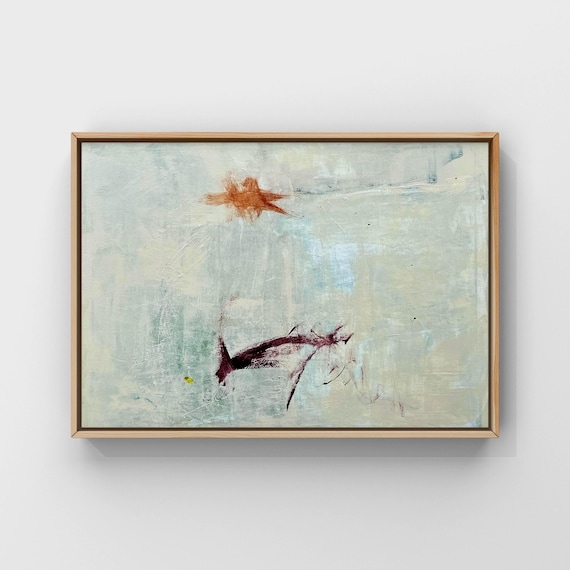 Minimalist Abstract Painting, Cy Twombly Style Art - Etsy