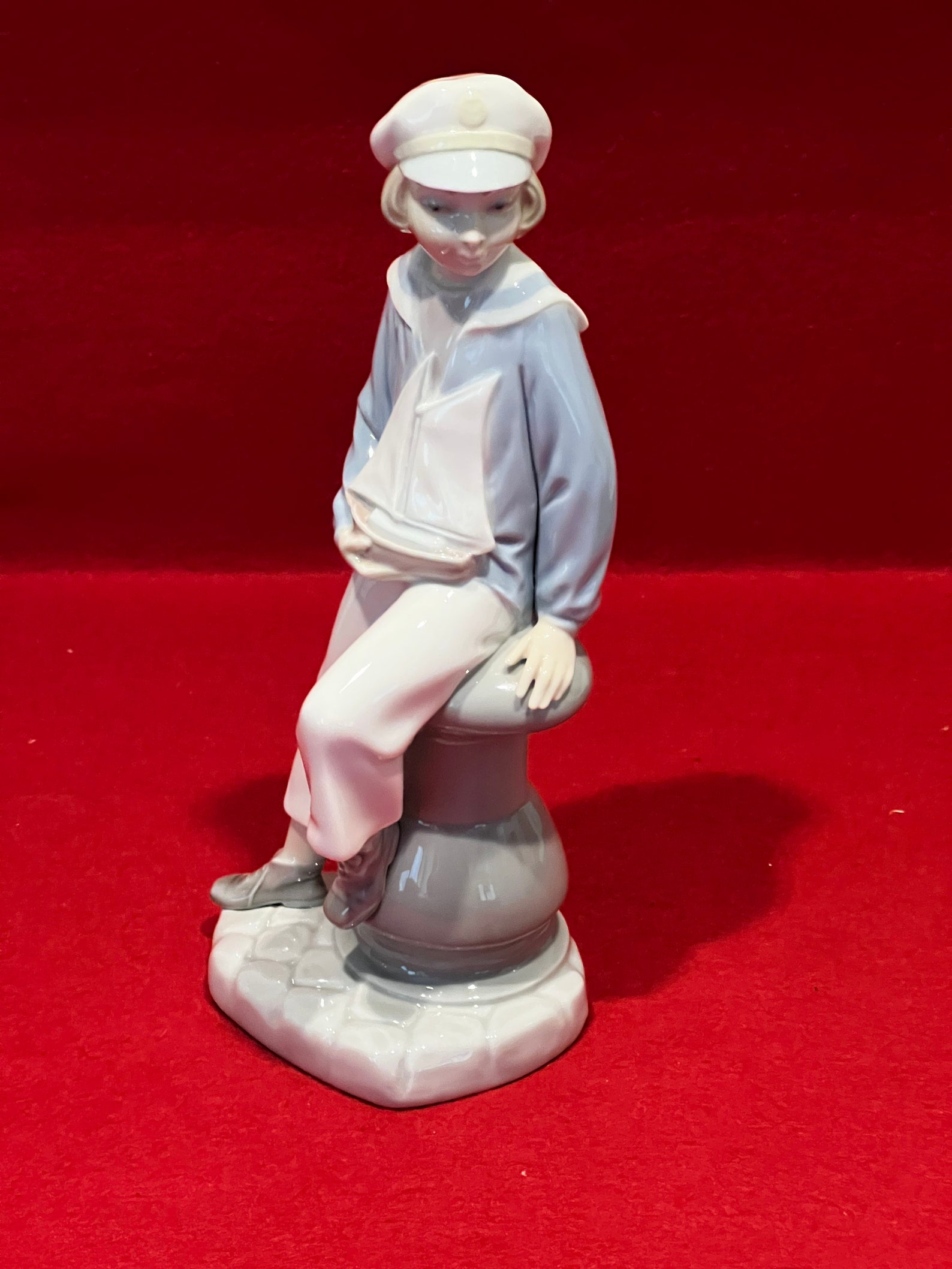 Lladro Figurine 4810 Sailor Boy With Yacht / Boat Figure Etsy UK