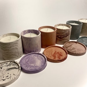 Handmade Soy Wax Candle | Jesmonite Pot | Candle Jar | Vessel