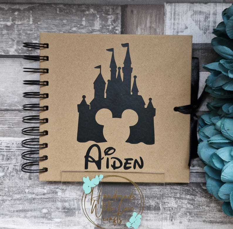 Personalised Autograph Book, Customised Memory Book, Scrap Book, Holiday Memories, Kraft Memory Book, School Leavers Book, Special Occasion image 16