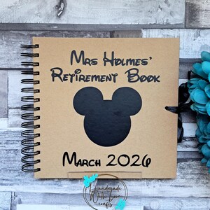 Personalised Autograph Book, Customised Memory Book, Scrap Book, Holiday Memories, Kraft Memory Book, School Leavers Book, Special Occasion image 9