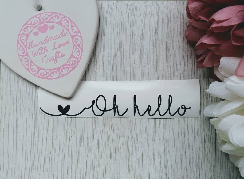 Hello Letter Box Label Decal Sticker Front Door Sticker Oh Etsy UK