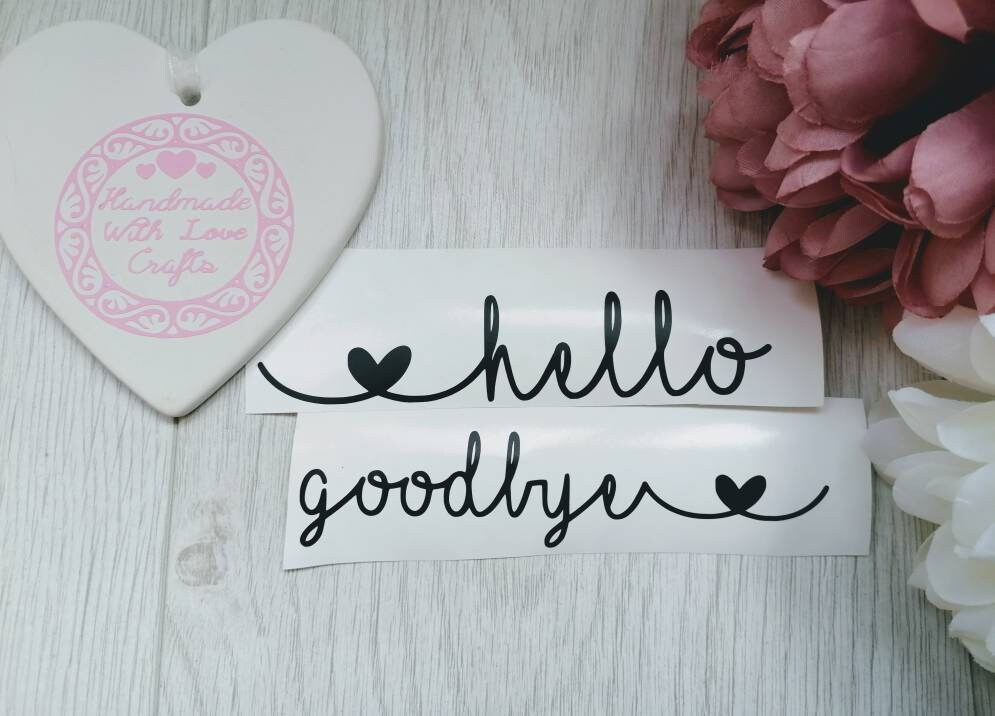 Hello Letter Box Label Decal Sticker Front Door Sticker Oh Etsy