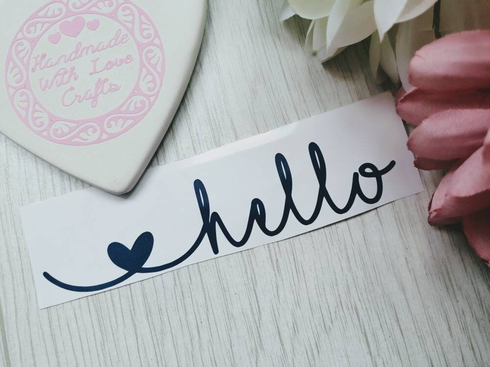 Hello Letter Box Label Decal Sticker Front Door Sticker Oh Etsy