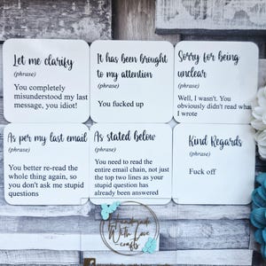 Email Definition Coaster, Funny Work Coaster, Novelty Work Phrase Coaster, Colleague Gift, Office Coaster Set, Birthday Gift, Work Colleague