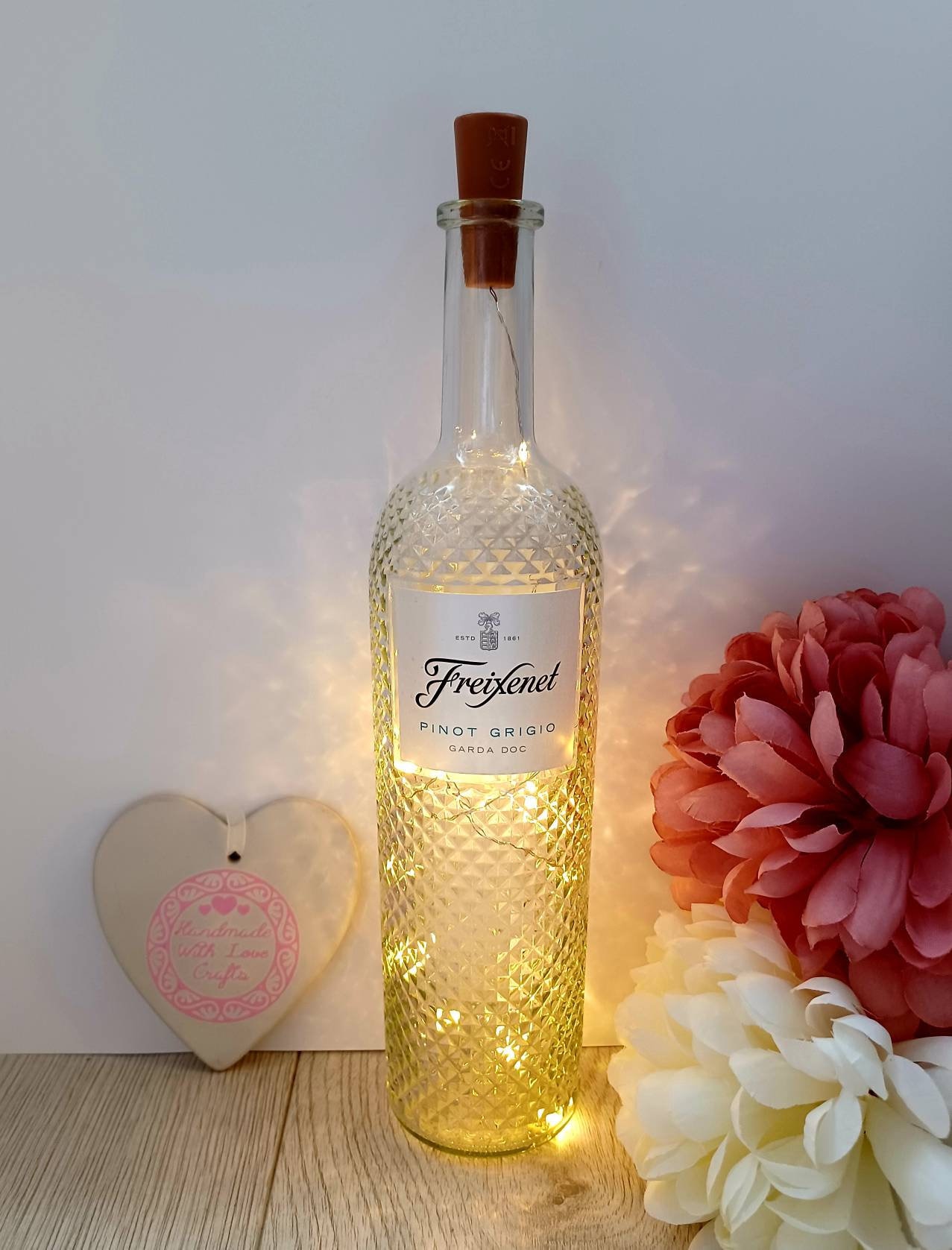 Light up Wine Bottle Light up Bottle Upcycled Wine Etsy