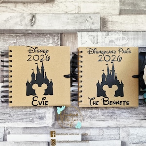 Personalised Autograph Book, Customised Memory Book, Scrap Book, Holiday Memories, Kraft Memory Book, School Leavers Book, Special Occasion image 5