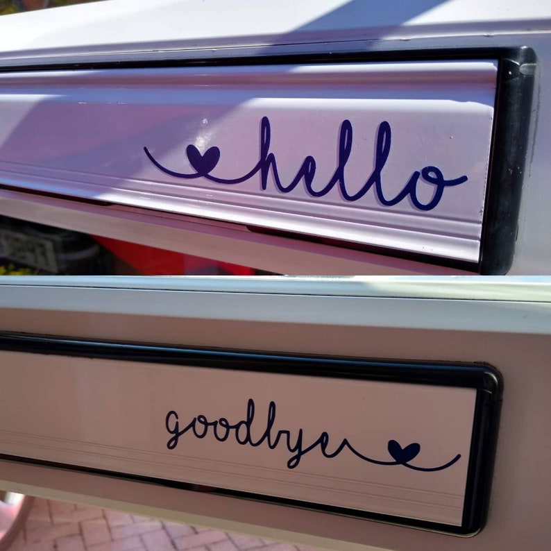 Hello Letter Box Label Decal Sticker Front Door Sticker Oh Etsy UK