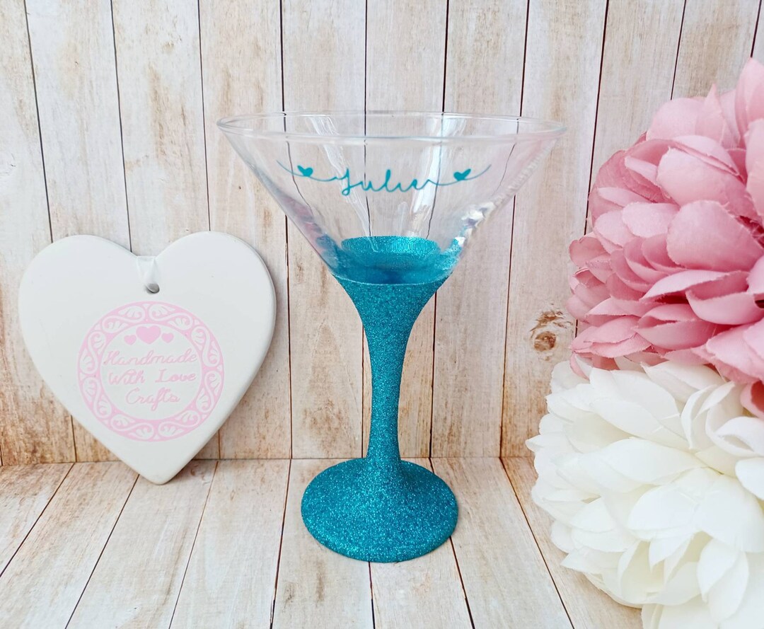 Personalised Cocktail Glasses, Personalisd Martini Glass, Pornstar