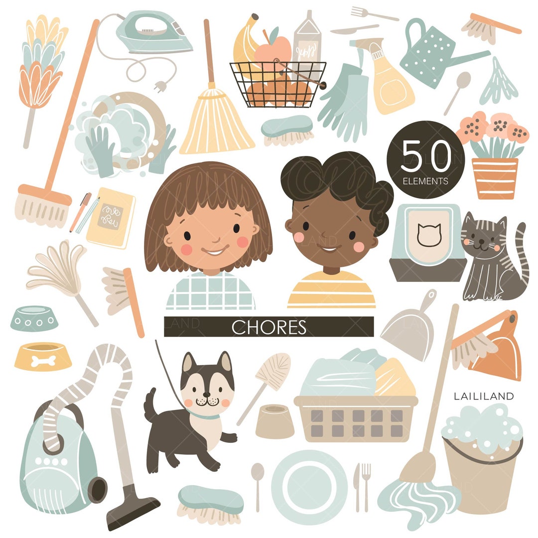 Chore clipart kids chores clip art cleaning clipart household png